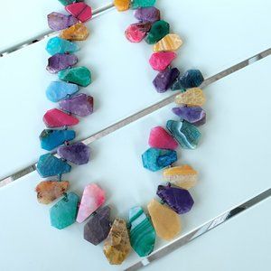 Multi Color GENUINE Stone Necklace